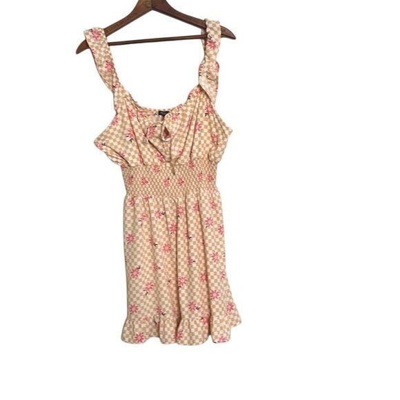 Lily Rose Pink and Cream Mini Dress - Picture 1 of 8